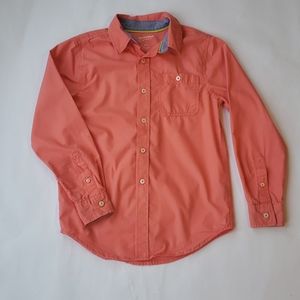 Boys Arizona long sleeve button down shirt L 10/12
